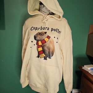 Capybara Potter Cream Hoodie